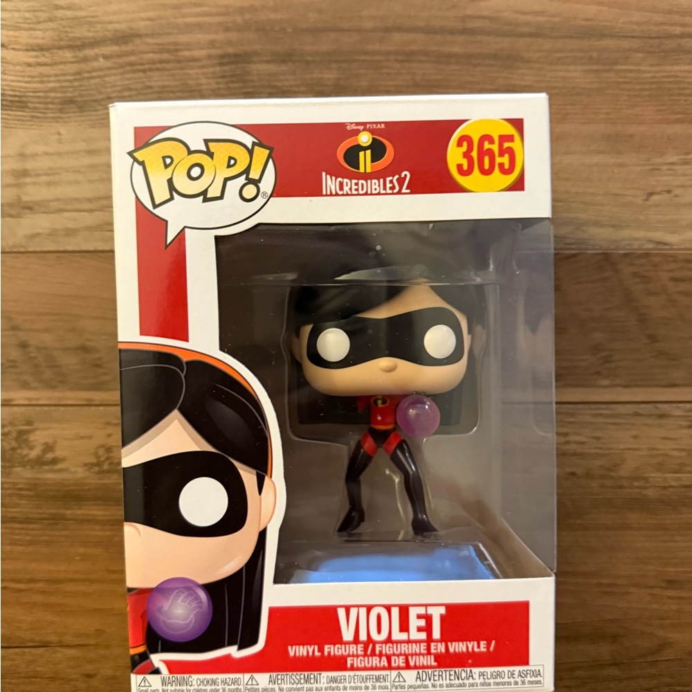 Funko Incredibles 2 Violet Figure with Black and Red Outfit